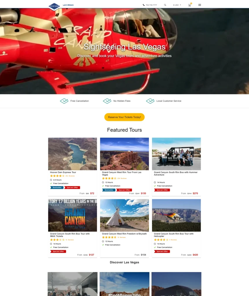 Conceptual web design for an ATV rental company by AAMP Agency, emphasizing engaging graphics and easy access to services.