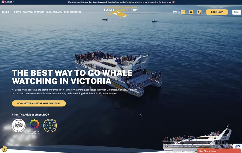 AAMP Agency - Eagle Wing Tours Portfolio