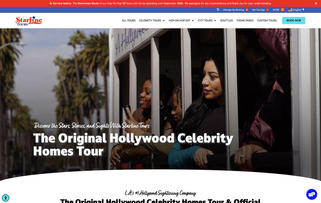 AAMP Agency - Starline Tours Portfolio
