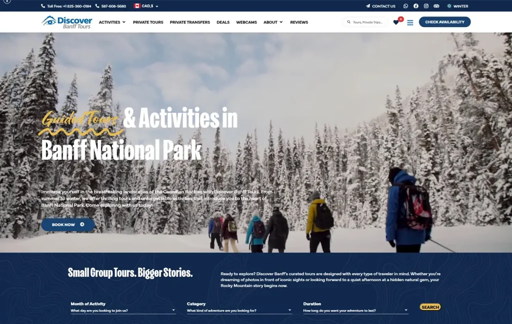 AAMP Agency - banff homepage 2