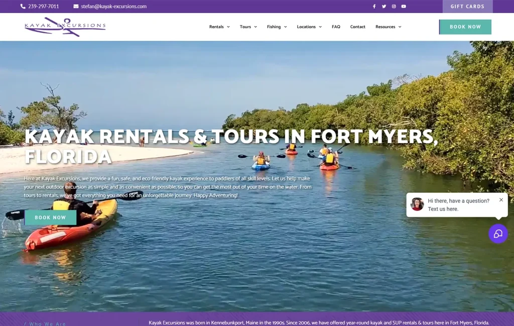 AAMP Agency - kayakexcursion homepage