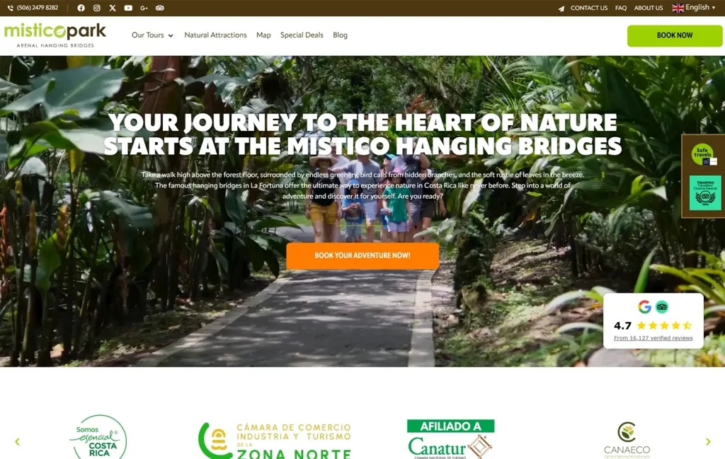 AAMP Agency - mistico park homepage